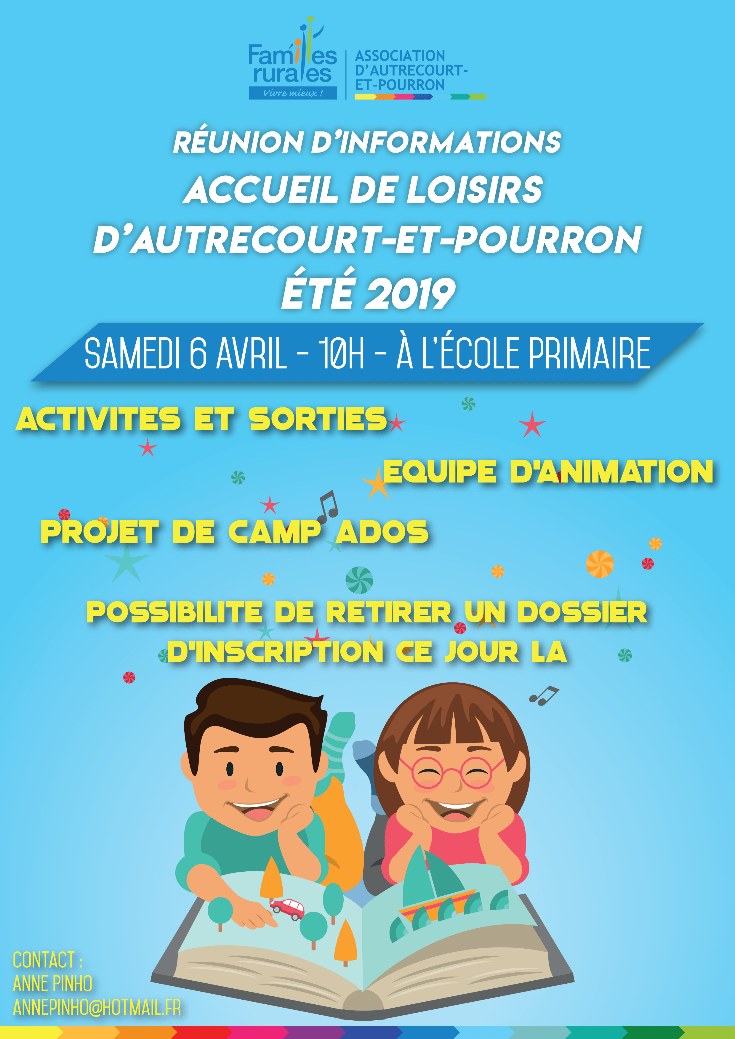 affiche famille rurale réunion d'infos autrecourt et pourron